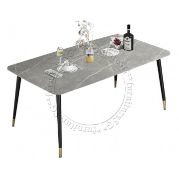 Gino Dining Table (Grey Marble Printed)
